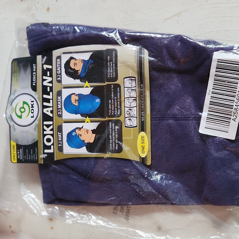 NEW Loki All In One Fleece Hat Mask Gaiter